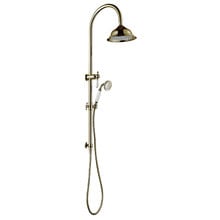 Clementine Brass Twin Shower